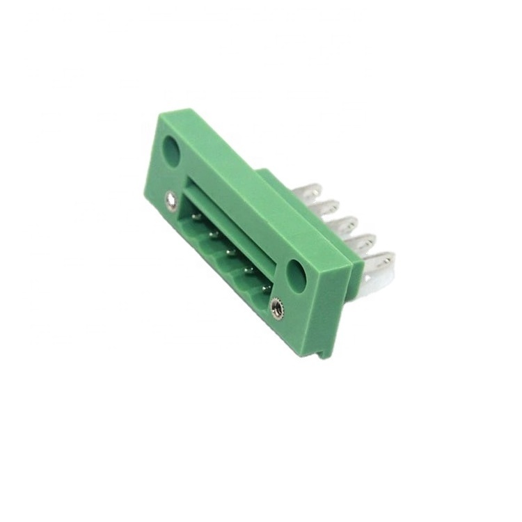 5.08mm Terminal Block HQ2EDGWB Male And Female Pair Plug Fixed Panel 2P-24P Plug in Terminal Block