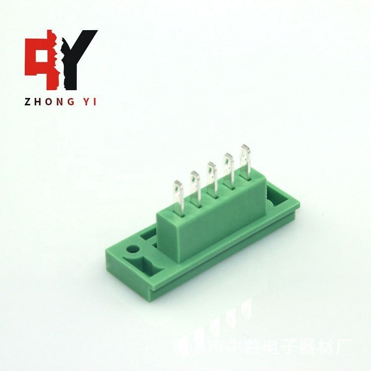 5.08mm Terminal Block HQ2EDGWB Male And Female Pair Plug Fixed Panel 2P-24P Plug in Terminal Block