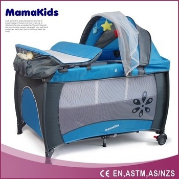 Mamakids S12-7 Colorful Baby Furniture Iron Gate Design Baby Cribs Playpens