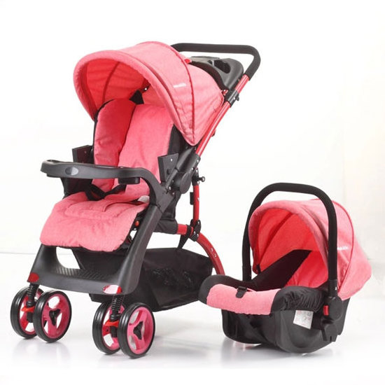 Mamakids K-98KC wholesale classical baby stroller cheap  price 2 in 1 baby stroller baby pram gray ash grey black