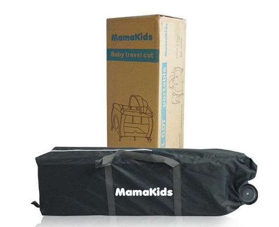 Mamakids S12-7 Mamakids Dream-n-Care Centre Travel Cot(Side by Side Sleeper with Drop Down Side, Raised Floor and Under Bed Storage)