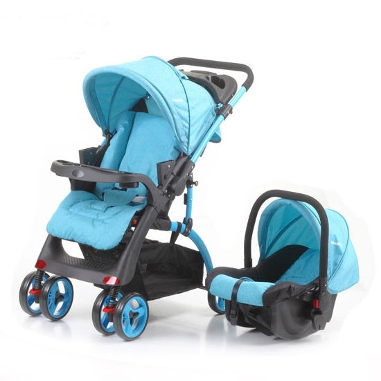 Mamakids K-98KC wholesale classical baby stroller cheap  price 2 in 1 baby stroller baby pram gray ash grey black