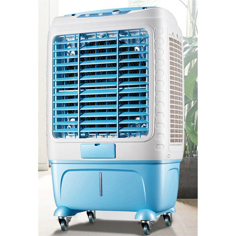 200W Factory Price Industrial Commercial Large Mobile Breeze 35L Double Water Tank Evaporative Honeycomb Manual Air Cooler