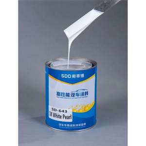 Automotive spray paint 1K Solid Basecoat White white color