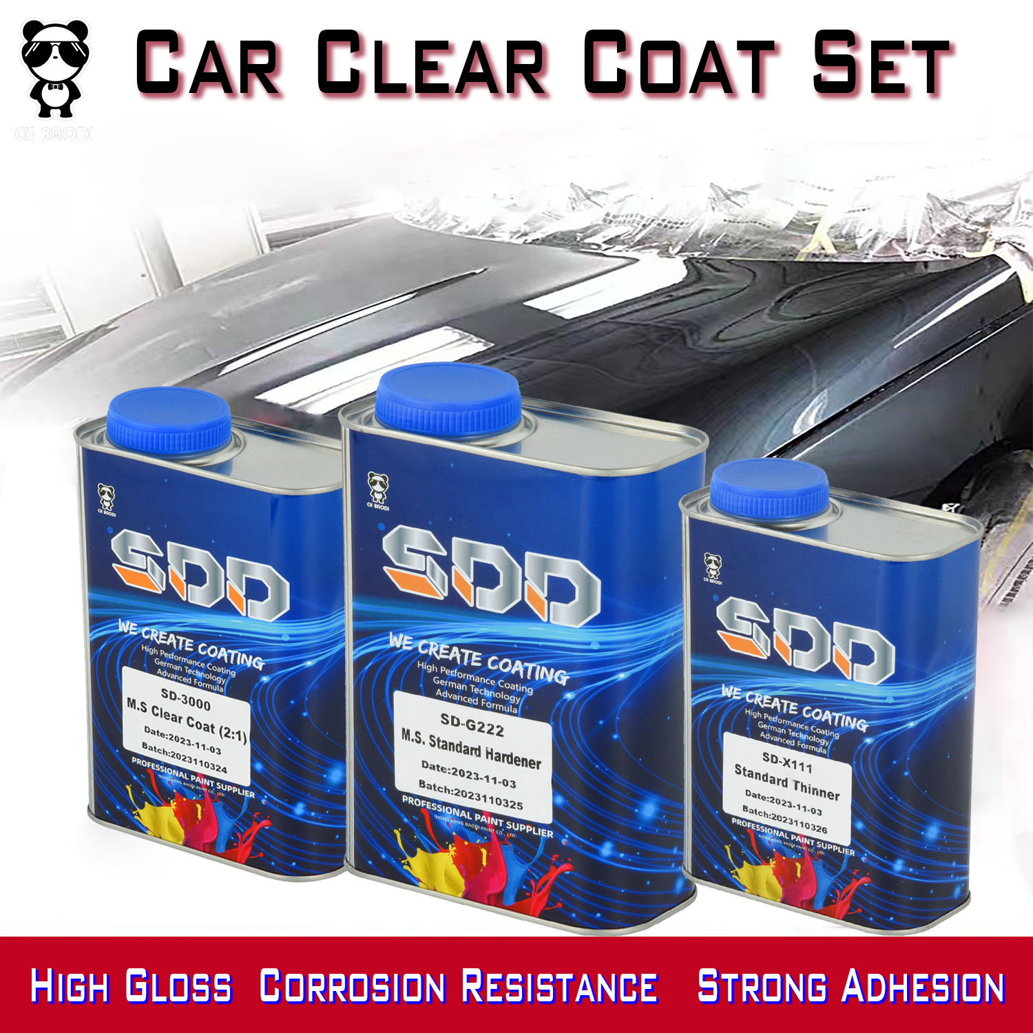 High quality clear coat paint Automotive clear varnish manufacturers direct sales