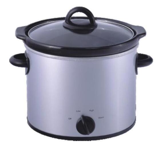 4 QT Electric Round Stainless Steel Slow Cooker With CE GS ETL Approval