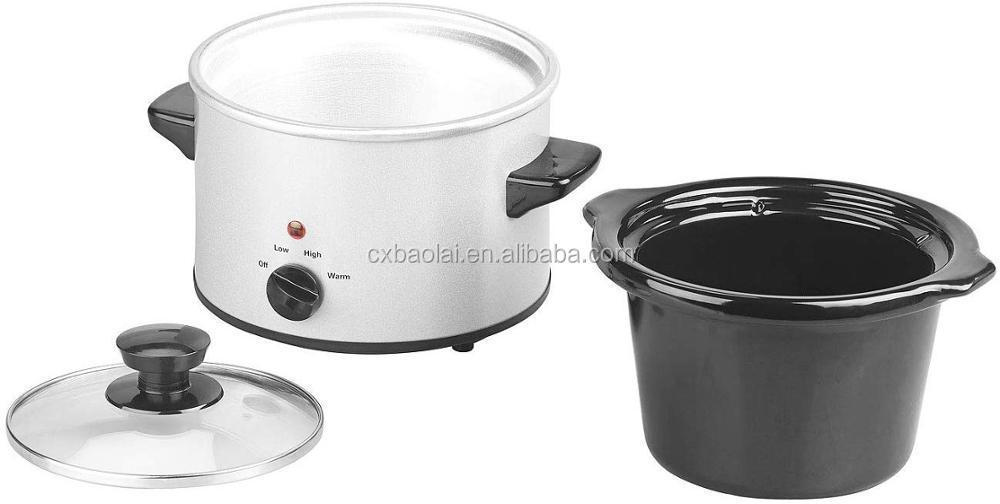 1.5 Quart Slow Cooker for 2 People Fits 2 lb Roast