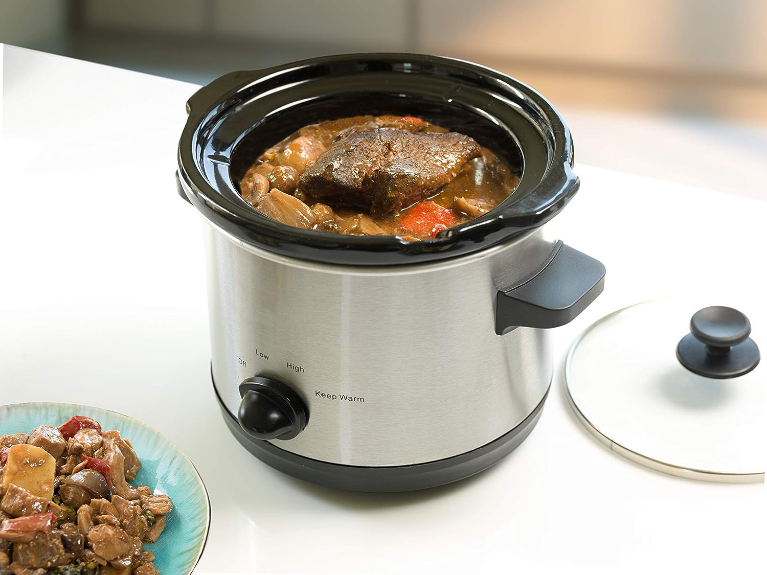 2QT Round Slow Cooker