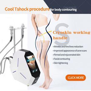 2 in 1 Thermal TShock Cryoskin Fat Reduction Machine Face Body EMS body slimming cooling Machine