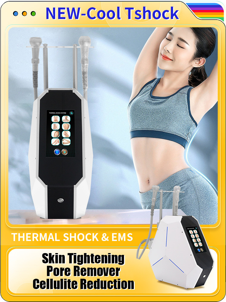 2 in 1 Thermal TShock Cryoskin Fat Reduction Machine Face Body EMS body slimming cooling Machine