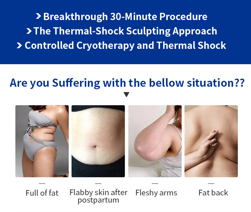 2 in 1 Thermal TShock Cryoskin Fat Reduction Machine Face Body EMS body slimming cooling Machine