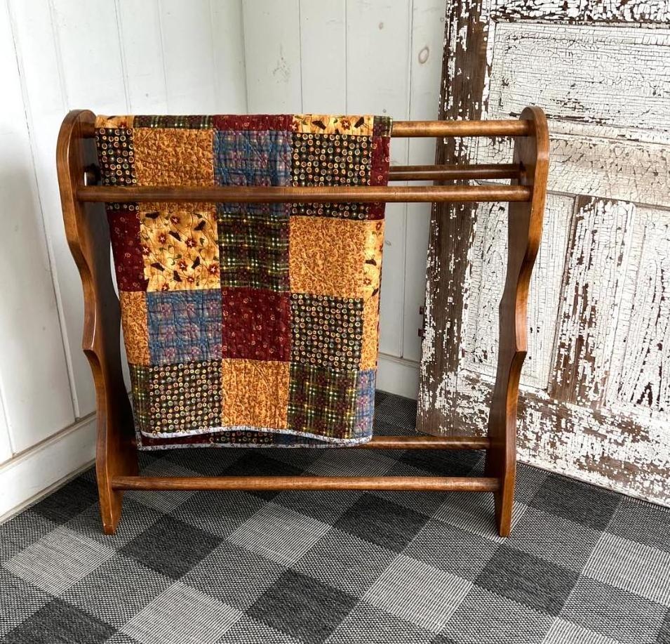 Hot sale Quilt Ladder for Living Room and Bedroom,  Rustic Decorative Farmhouse Quilt Storage