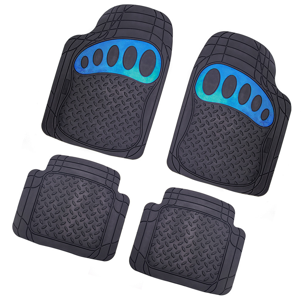 Universal 4 Pcs Set Car Foot Mat Pvc Car Mat Car Floor Foot Mats