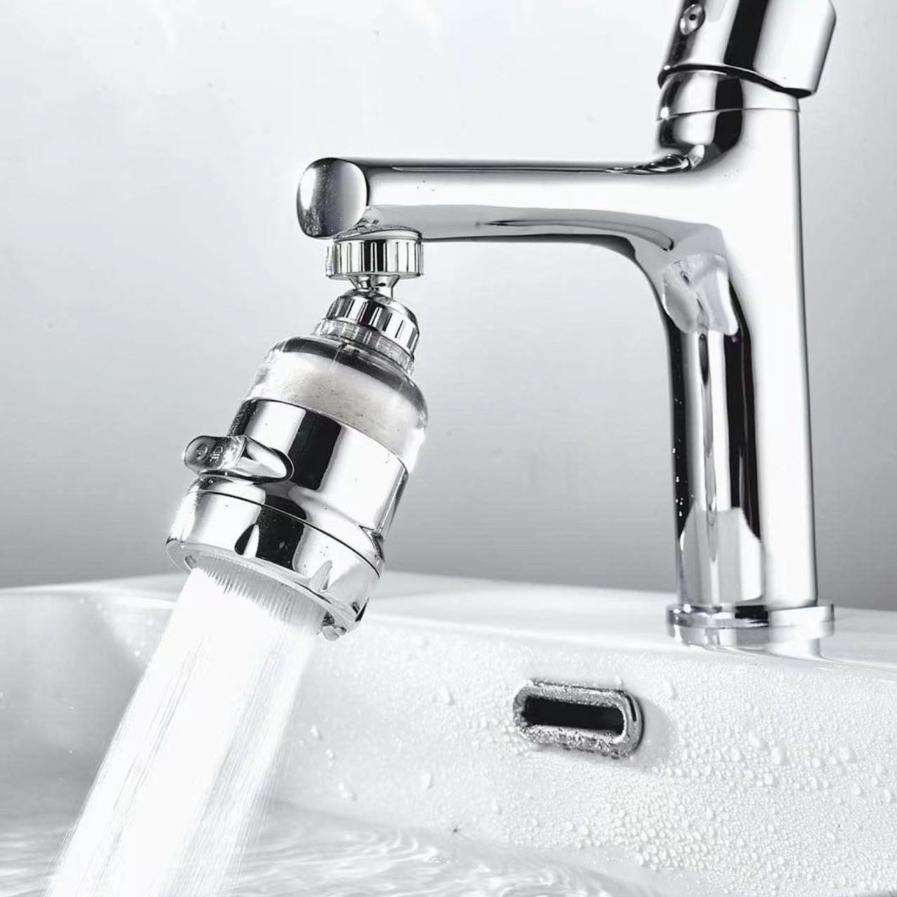 3 modes abs chrome high pressure water saving chlorine filtration kitchen faucet