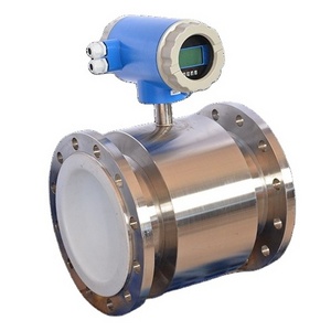 >Stainless Steel 4-20ma Industrial High Pressure Digital Liquid Control Electromagnetic Flow Meter Water Magnetic Flowmeter