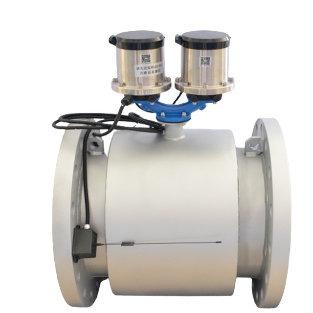 >Stainless Steel 4-20ma Industrial High Pressure Digital Liquid Control Electromagnetic Flow Meter Water Magnetic Flowmeter