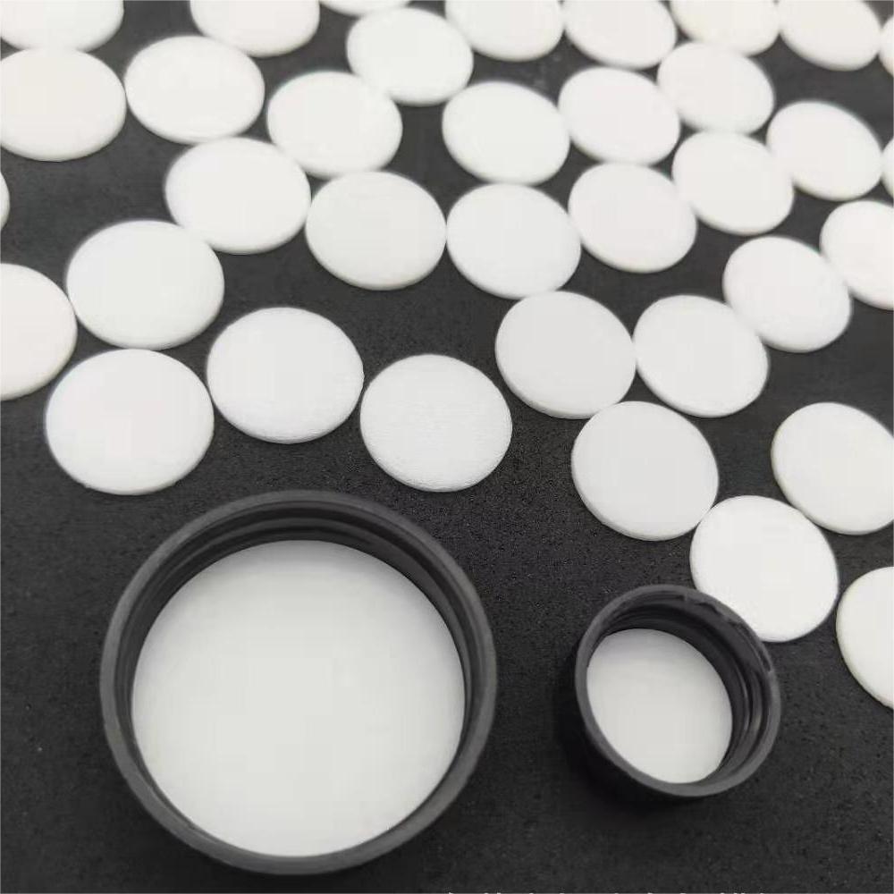 High density white  Induction Machine polyethylene foam seals lid Liner / gasket/wad