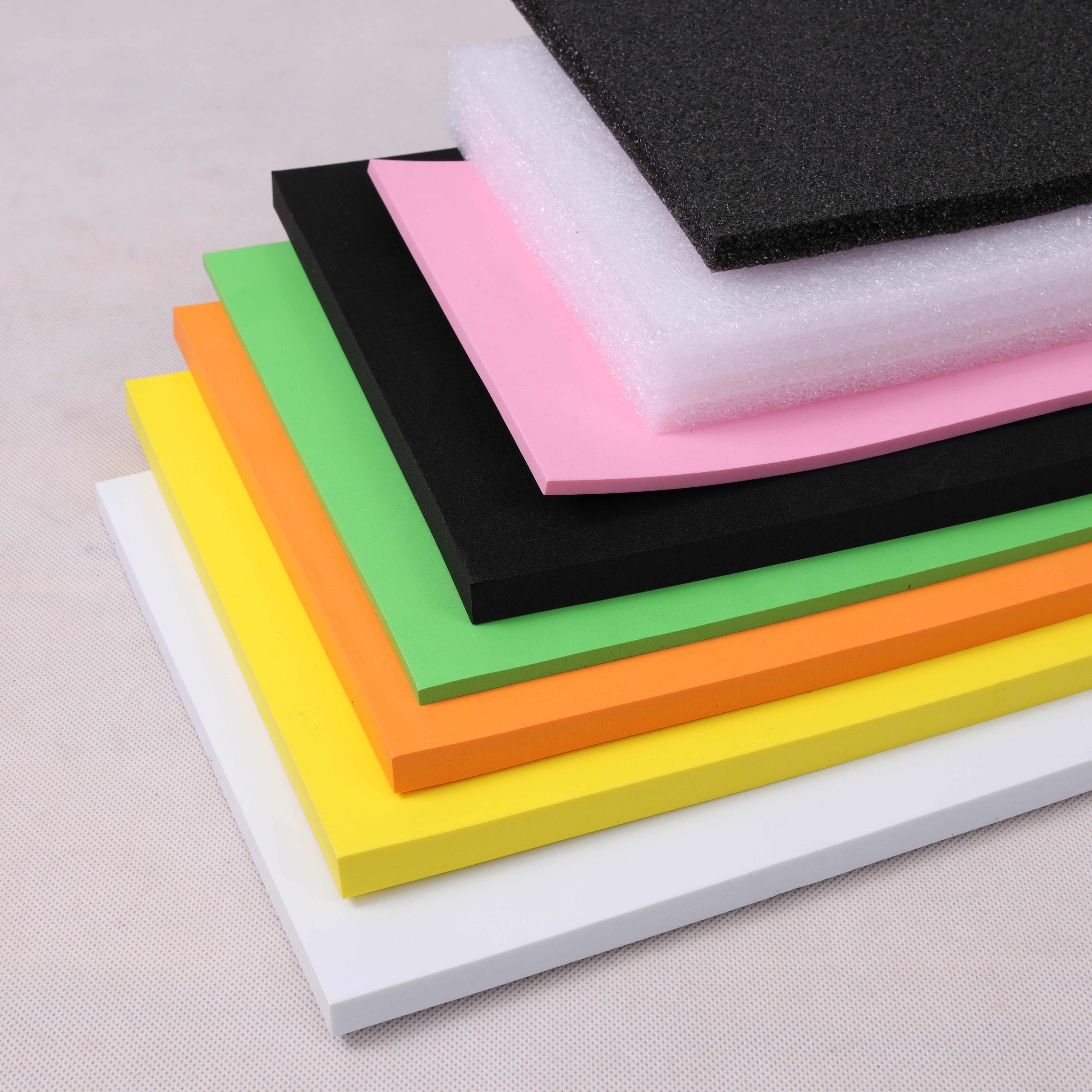 High density 6mm pvc free plastic eva foam sheet eva foam board  multiple color  in different thickness