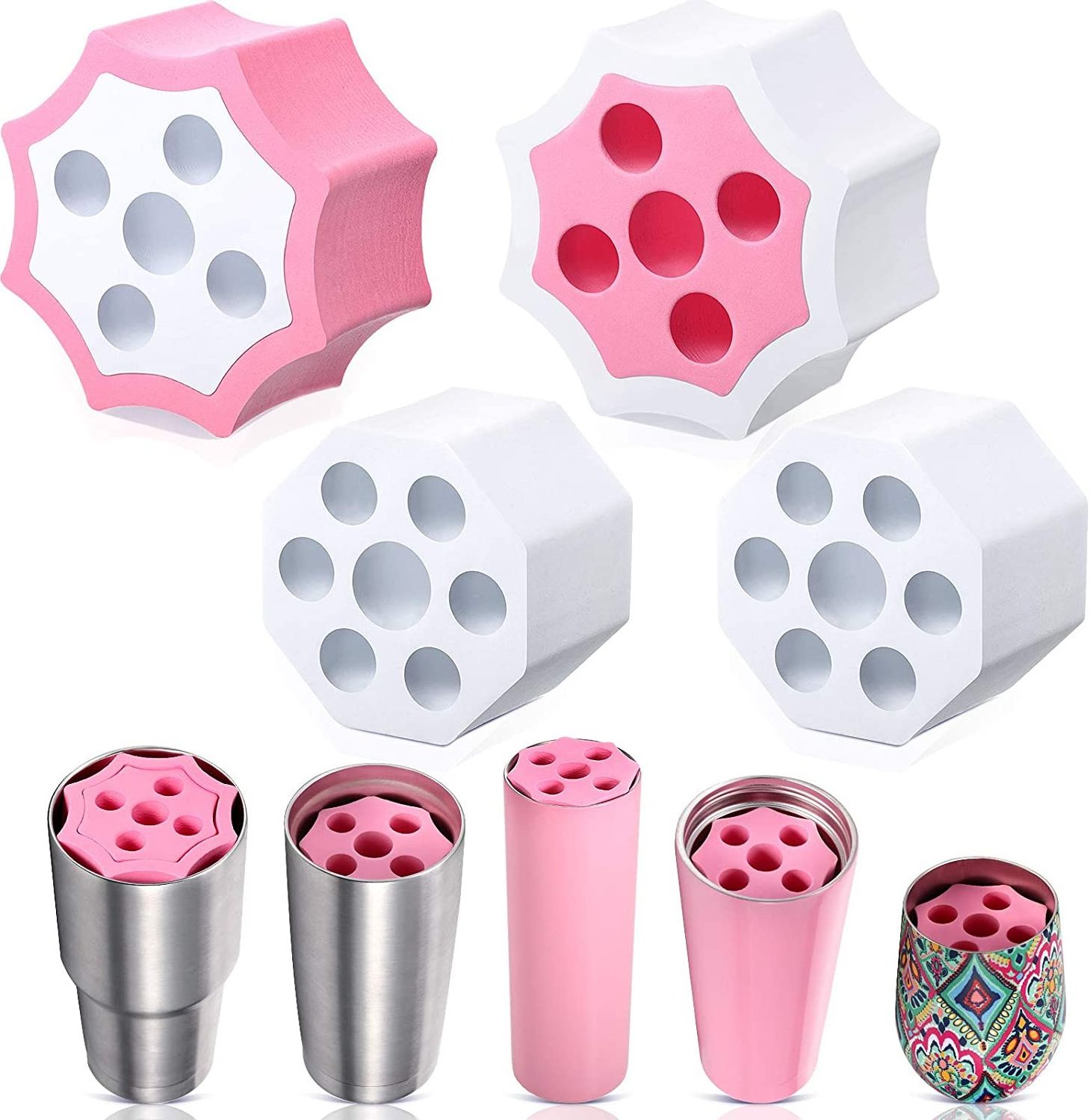 Cup Turner Foam Sets Tumbler Foam Inserts Expandable Tumbler Turner Foam Inserts Tumbler Spinner Accessories