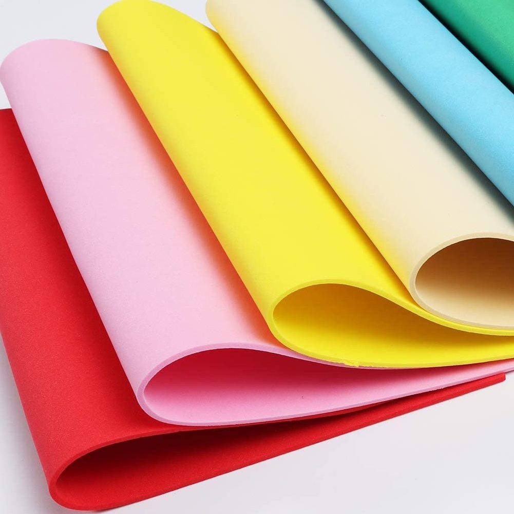 Non Toxic Custom Color Bulk high quality eco-friendly  EVA foam sheet Rubber Plastic DIY craft EVA foam rolls