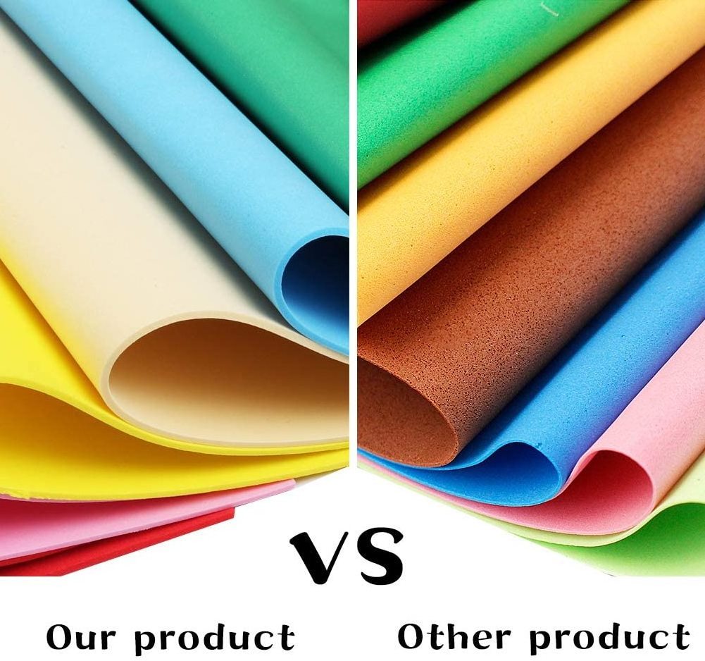 Non Toxic Custom Color Bulk high quality eco-friendly  EVA foam sheet Rubber Plastic DIY craft EVA foam rolls