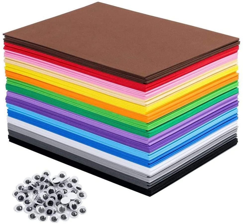 Non Toxic Custom Color Bulk high quality eco-friendly  EVA foam sheet Rubber Plastic DIY craft EVA foam rolls