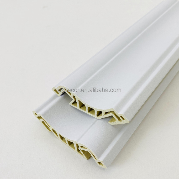 Wholesale High Quality Environmental Fireproof White Hot Sale PVC Material Mouldings Decorative Cornice Crown Moulding