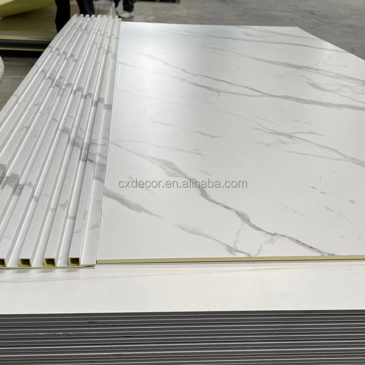 High Quality Interior Decorative Pvc Sheets Carbon Slate Wall Panels Wholesale Price High Glossy Marble Free Samples Modern