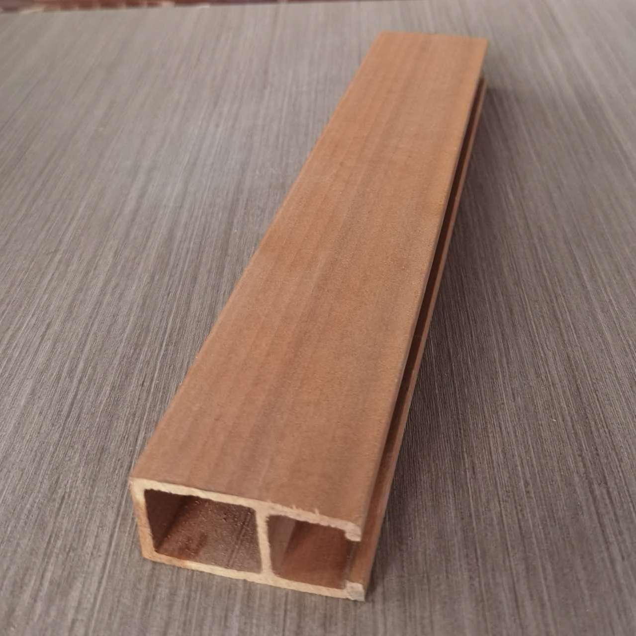 Modern Architecture Square Tube False PVC Ceiling Panel Board For Interior Decorative Wooden Grain Stretch Ceiling Design