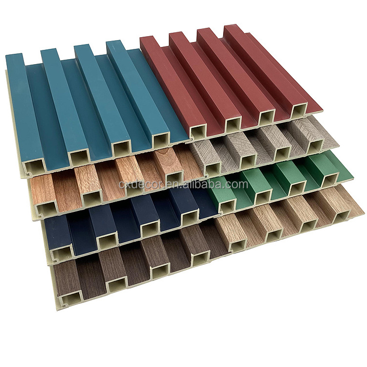 Reasonable price interior wood wall cladding panels/boards sound absorbing wpc wood plank panel ceiling wallpanels