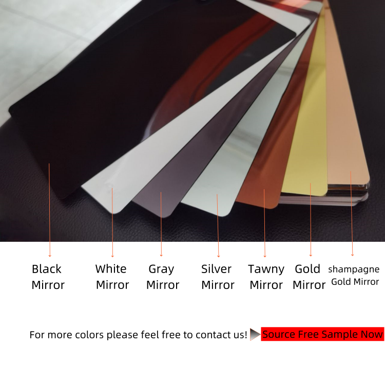 Clear PET Film Mirrors Wall Decor Board Bamboo Charchoal Wood Veneer Mirror Gold PVC Decorative Wall Panel for Wall