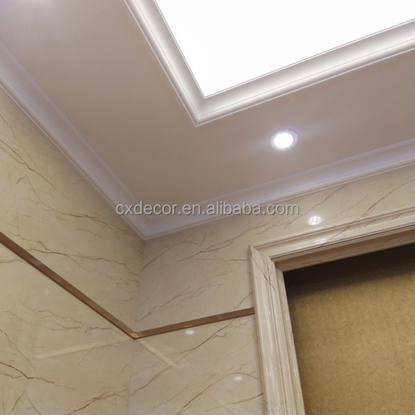 Quick Install Customized Ceiling Corner Decor Polyurethane Crown Cornice Molding Wpc Moulding