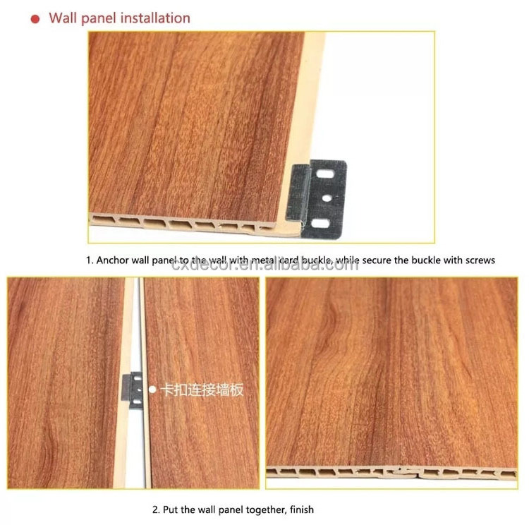 Interior PVC Panel Wall Boards Buckles Wall Cladding Install Accessories Stainless Steel Metal Clips For WPC Wall Panel