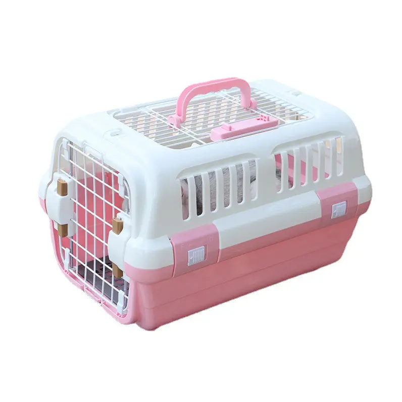 Pet Crate Suppliers Wholesale PP Plastic Airline Approved Portable Dog Cages House Travel Cat Pet Air Box