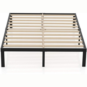 Chinese modern bed Room Furniture bed Metal and wood frame bedroom Full size bed