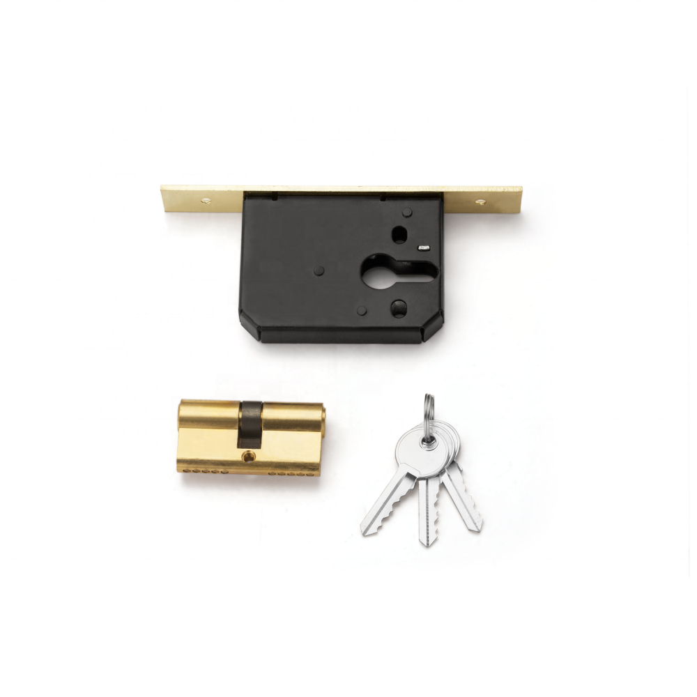 40MM Zinc Alloy Deadlock Door Lock with 60MM Brass cylinder