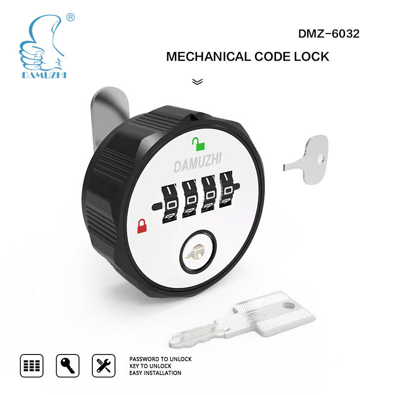 DMZ-6032-20 Round shape resettable 4 digits mechanical combination lock cabinet digital locker lock