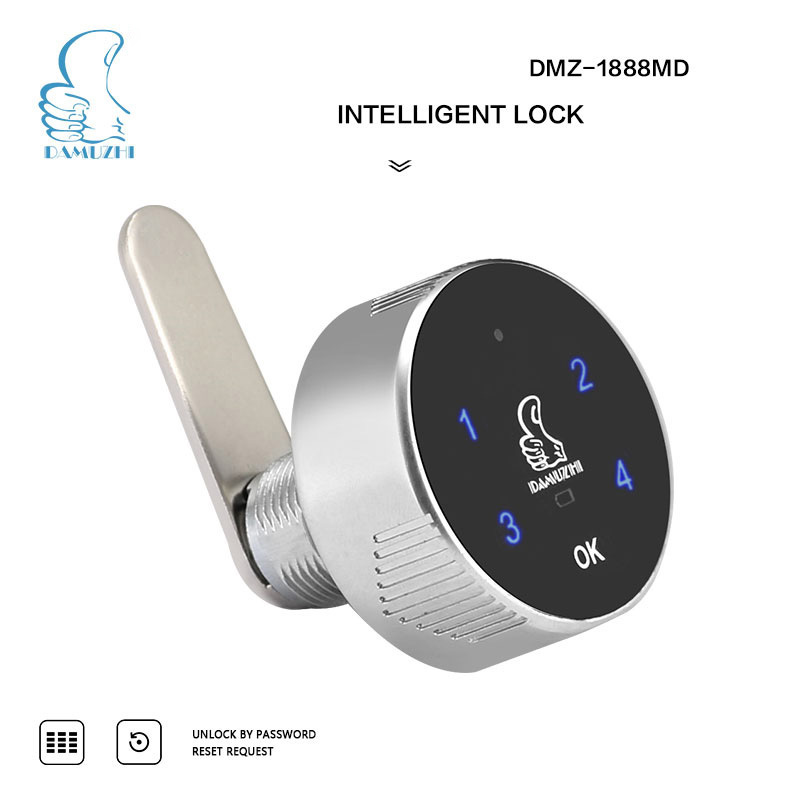 DMZ-1888MD-20     High quality round cabinet cam lock smart password locks with touch pad button design in backlight