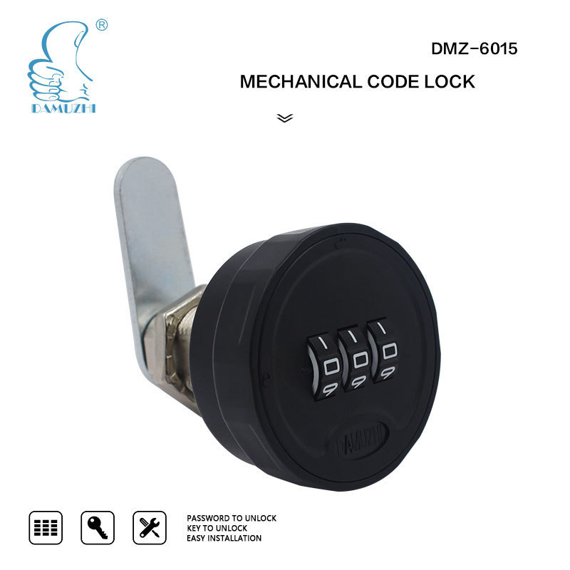 DMZ-6015-20     High quality round shape security keyless digital cabinet lock mechanical combination lock