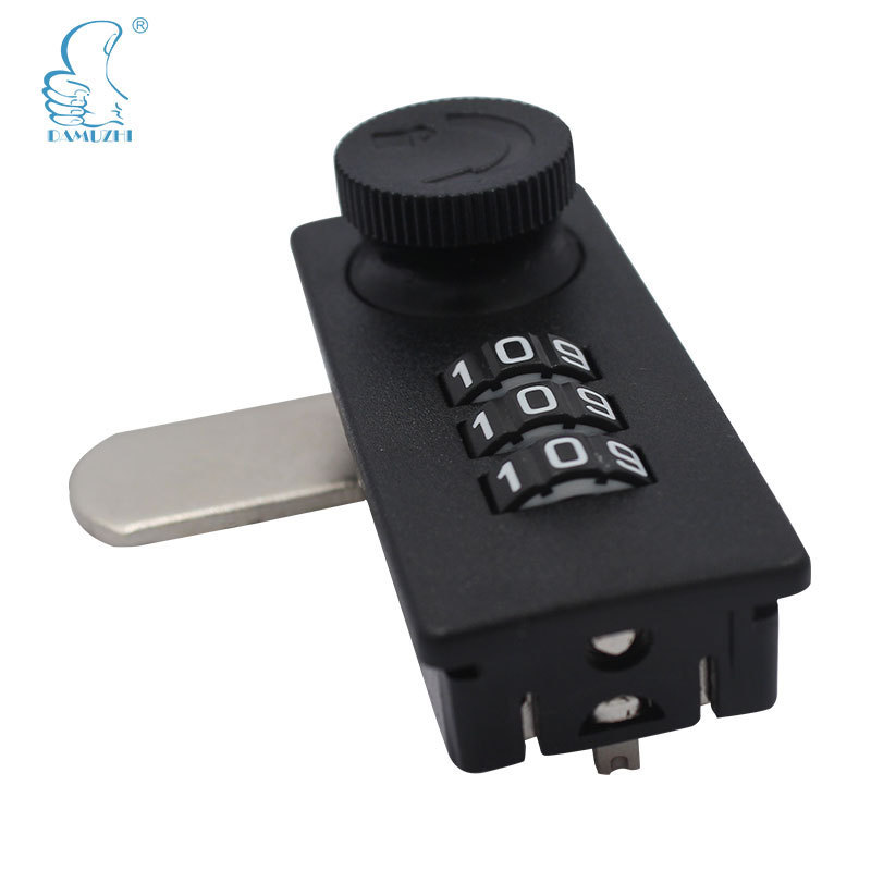 Manufacture Small Keypad Timed out locking low voltage unlock by key Push Botton Door Lock