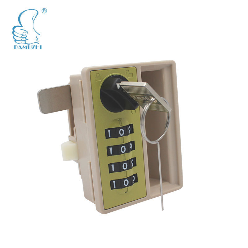 DMZ-6031 High quality plastic 4 digits combination lock with handle for cabinet and furniture