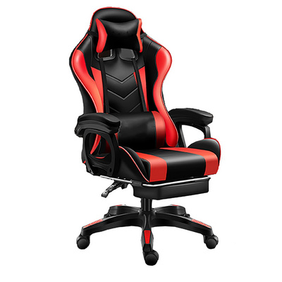 Ergonomic computer gaming modern high back racing swivel red black free primary simple adjustable cheap gaming chair