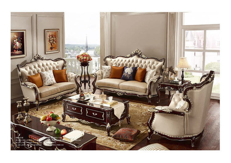 Hotel Furniture Modern Set For Living Room Velvet Elegant Furniture Set And Genuine Leather Sofa 1+2+3 Living Room Sofas