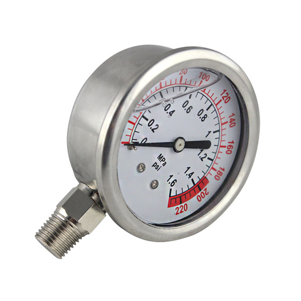 sanitary pressure gauge 200mm vacuum digital tyre pressure gauge calibrator with switch contacts