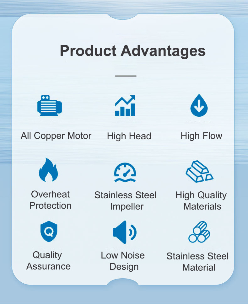 stainless steel marine water jet propulsion pump solar electric 3hp 2hp Booster pump manufacturer