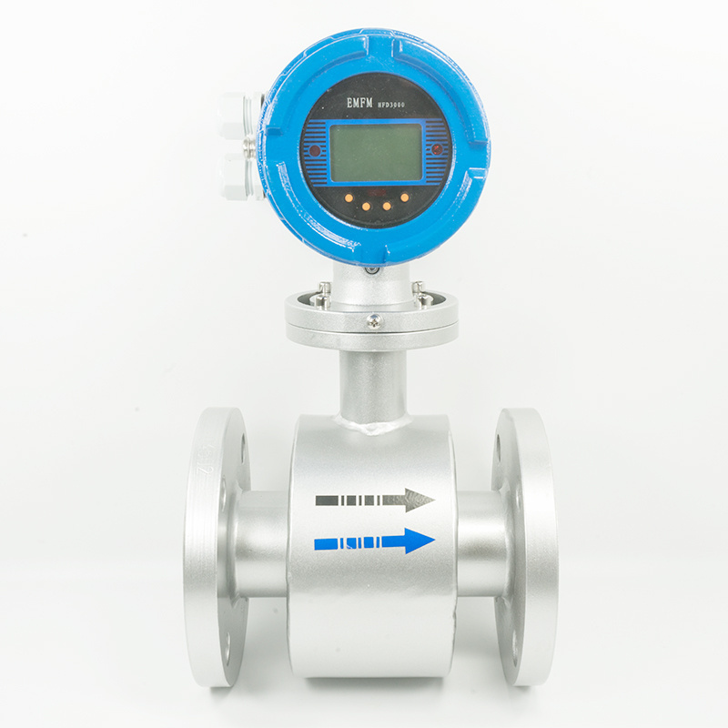 Digital electromagnetic fertilizer flowmeter