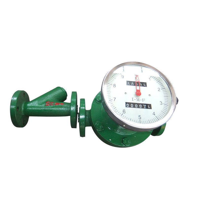 DN10-DN150 Cast Steel Pulse Output Oval Gear Type Positive Displacement Diesel Fuel Flowmeter Palm Oil Flow Meter Gasoline