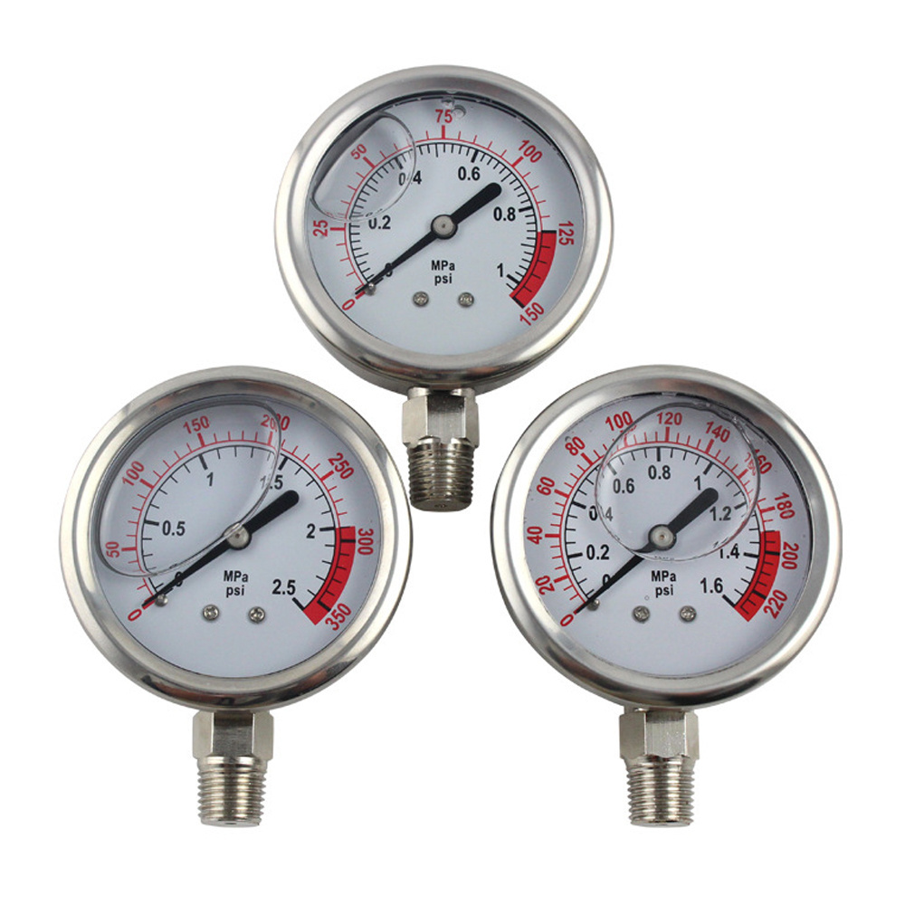 sanitary pressure gauge 200mm vacuum digital tyre pressure gauge calibrator with switch contacts