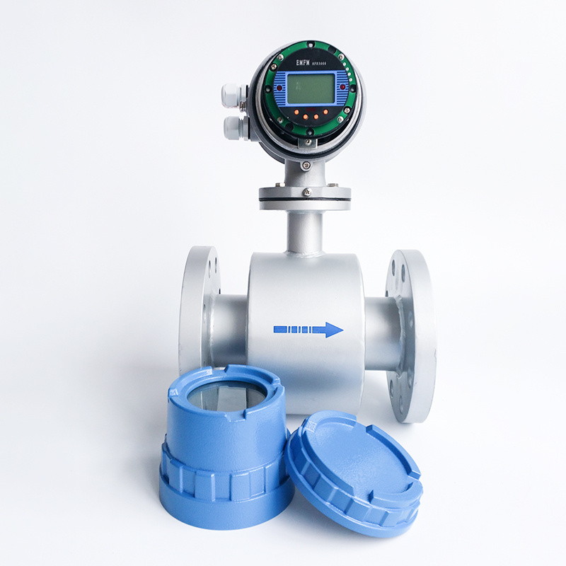 Digital electromagnetic fertilizer flowmeter