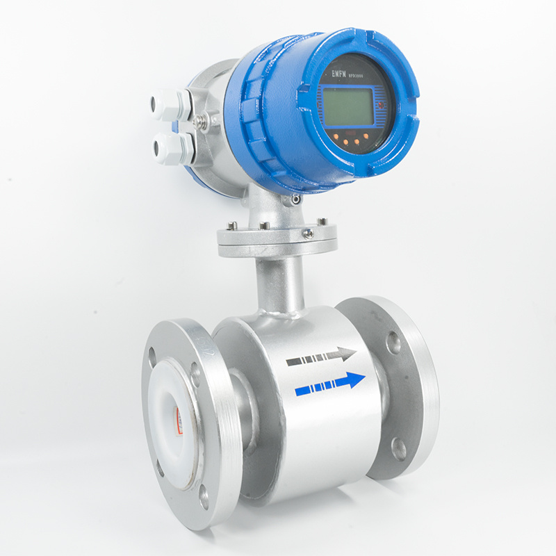 Digital electromagnetic fertilizer flowmeter